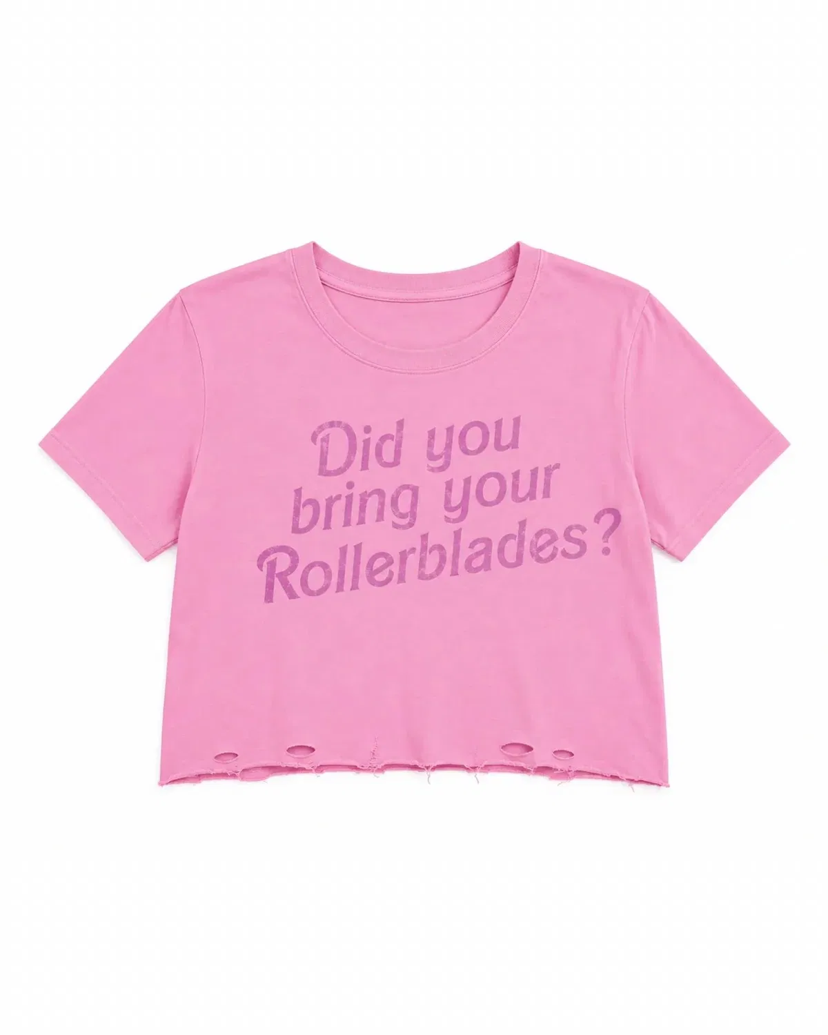 Детская футболка для девочек с принтом Rollerblades Crop Top PRINCE PETER COLLECTION, розовый — фото 3