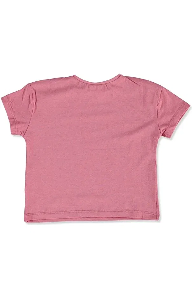 Детская футболка для девочек с принтом Moving on to adventure tweety baby girl licensed tshirt Looney Tunes, Pink — фото 3