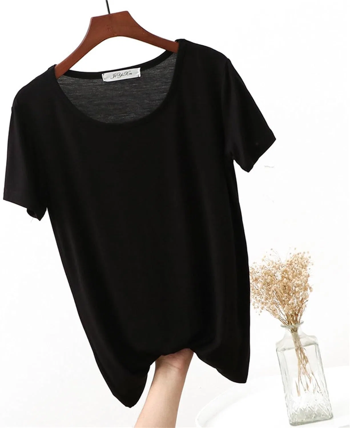 Женская футболка с круглым вырезом Athletic Running, Black — фото 2