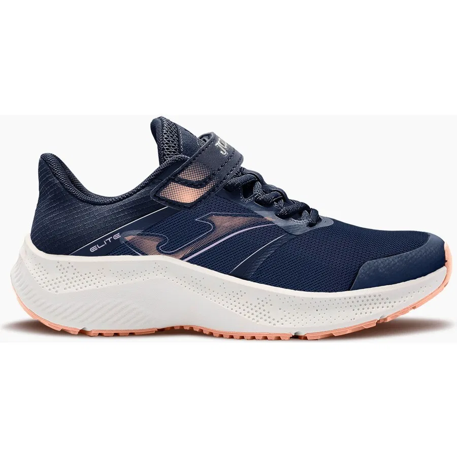 Кроссовки для мальчика с длинным шнурком Joma Elite Jr 2433 Marino Rosa, Темно-синий