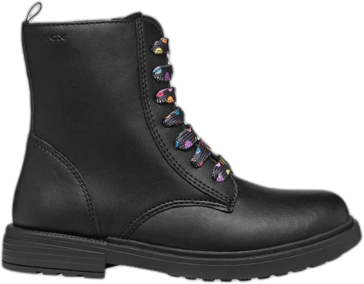 Детские ботинки для девочек J Eclair Girl D Geox, Black Multicolor