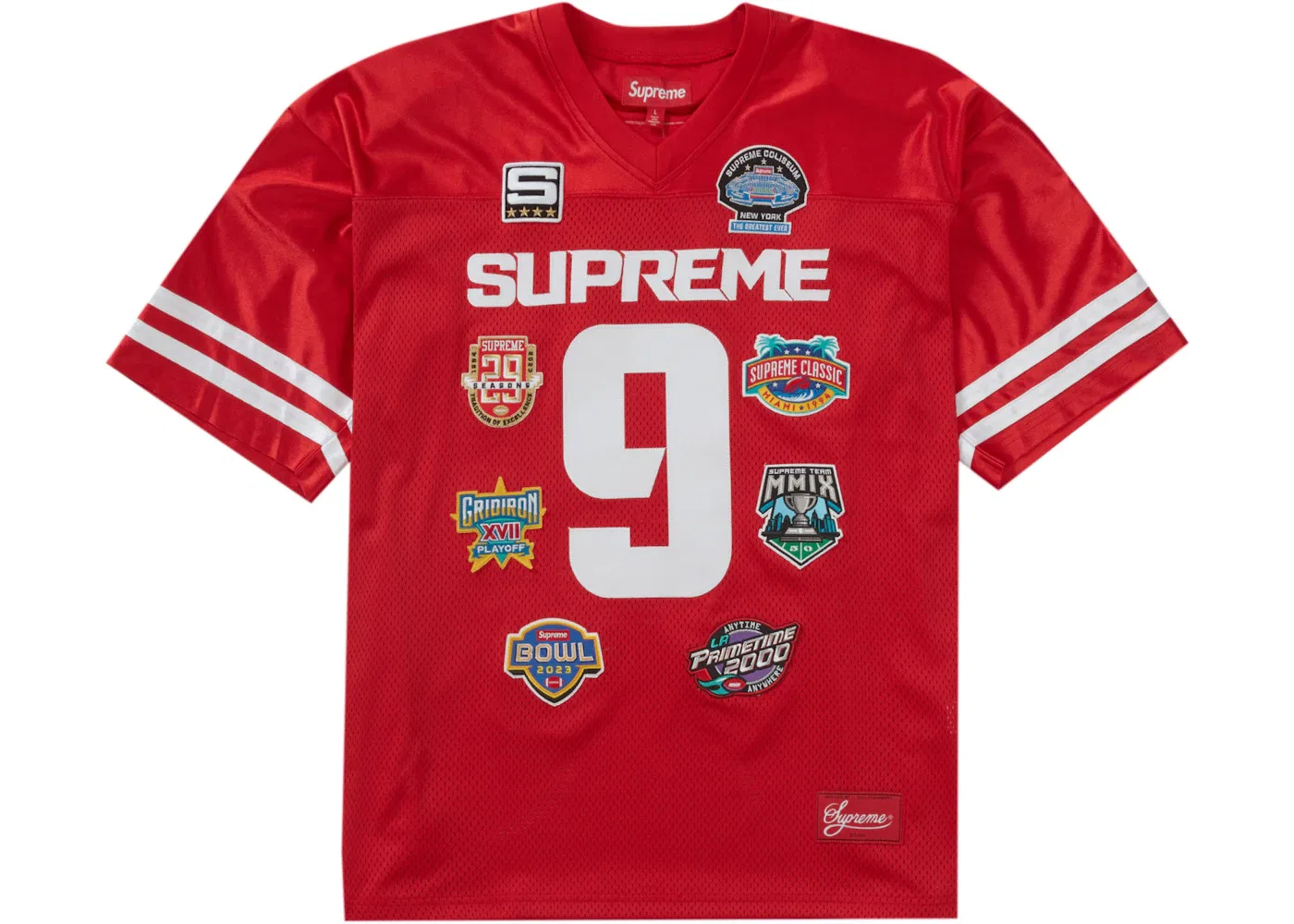 Мужская футбольная джерси с вышивкой Jersey Supreme, Red