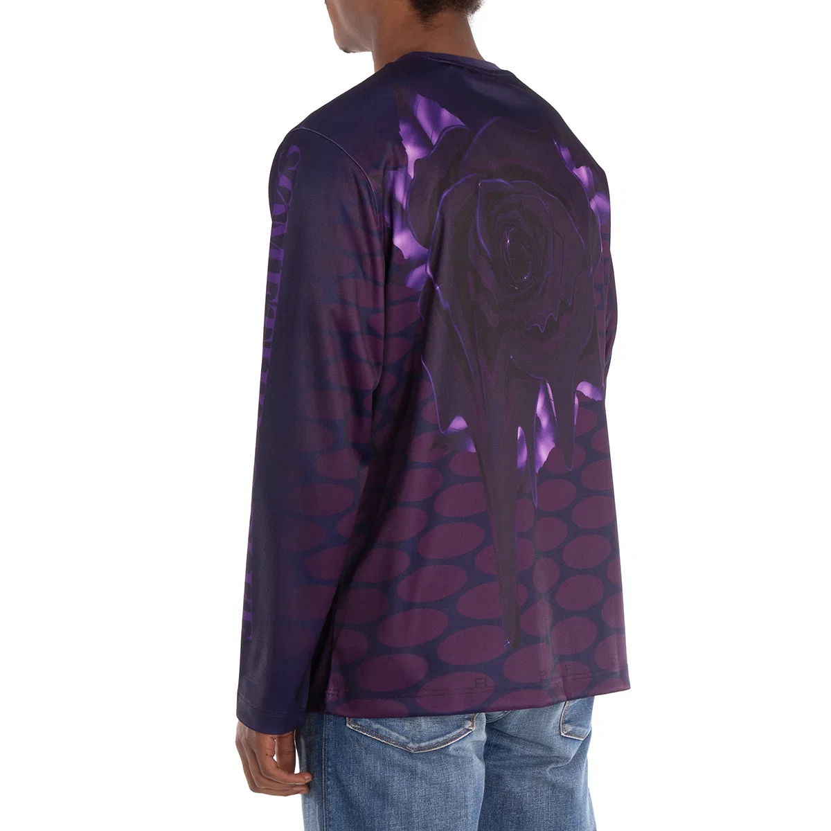 Джемпер с длинным рукавом с принтом роз Rose-Print Long-Sleeve Jumper Burberry, Ribbon Ip Pat — фото 4
