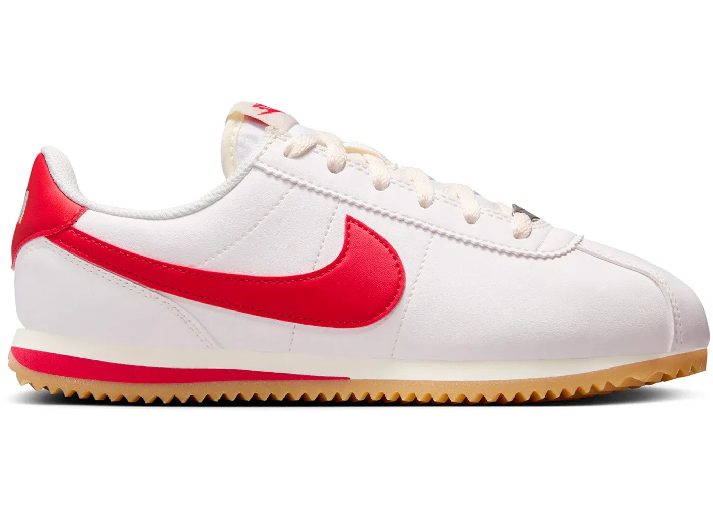Детские кроссовки Lifestyle Nike Cortez, Sail/Gum Yellow/University Red