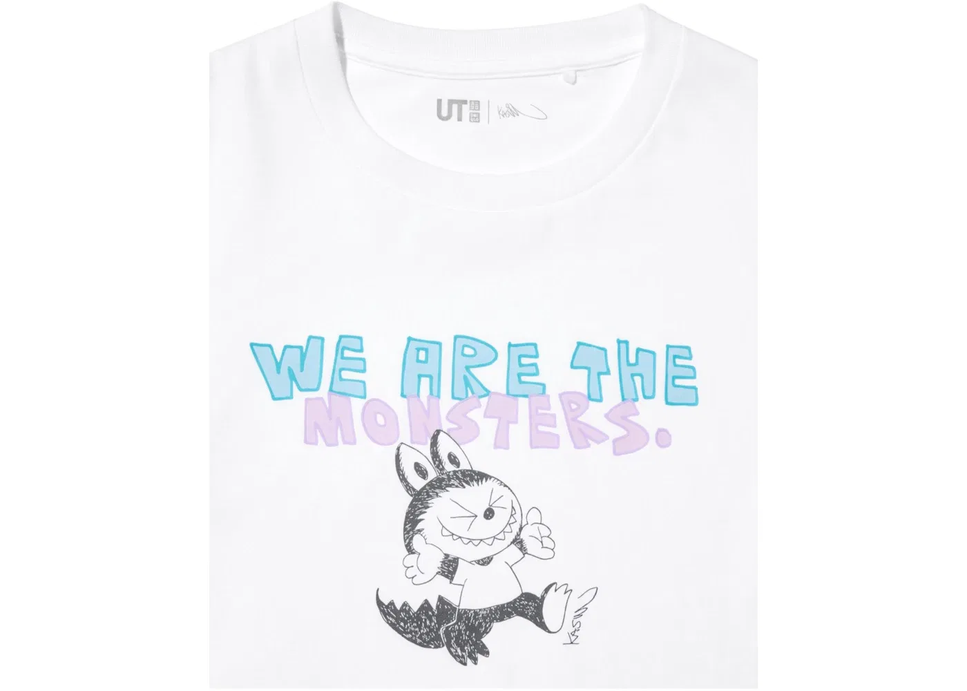 Детская футболка с принтом Uniqlo x POP MART THE MONSTERS Kids UT Graphic T-Shirt Uniqlo, White — фото 2