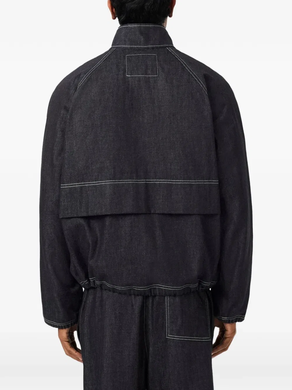 Джинсовая куртка с контрастной строчкой Lacoste, синий — фото 3