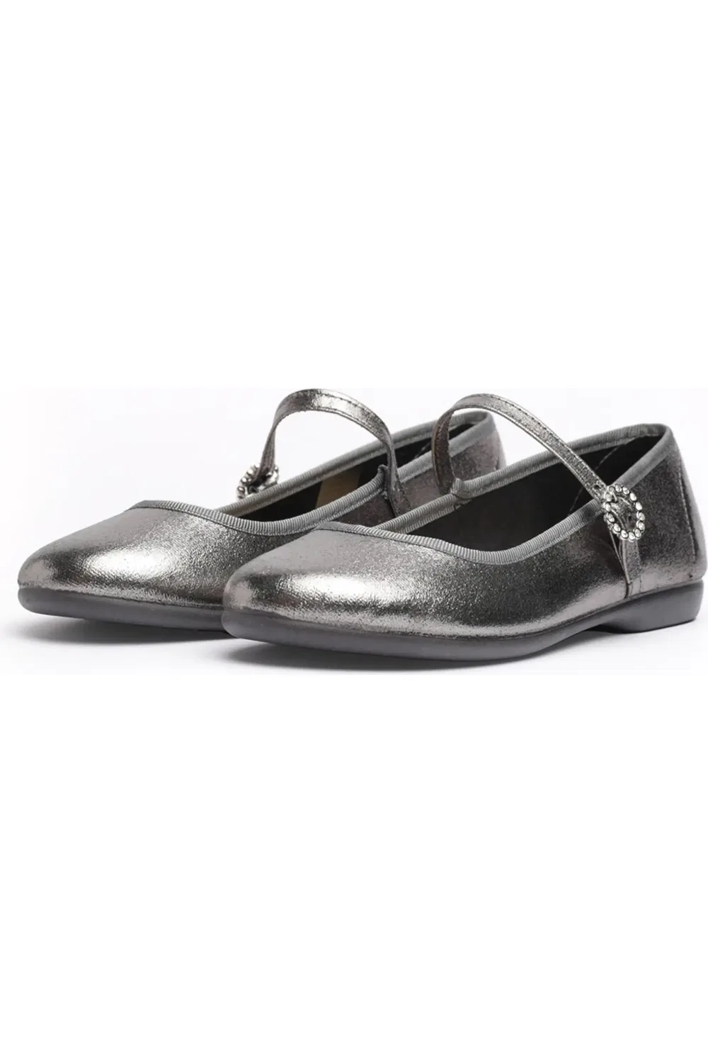 Детские туфли Мэри Джейн с блестками Shimmer Mary Jane CHILDRENCHIC, Silver