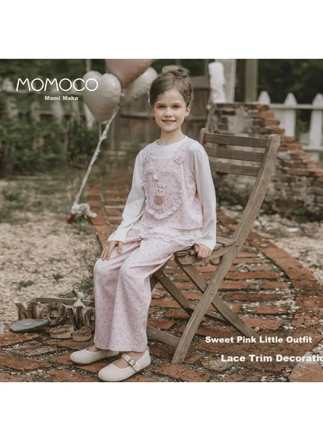 Комплект с принтом для девочки Momoco
