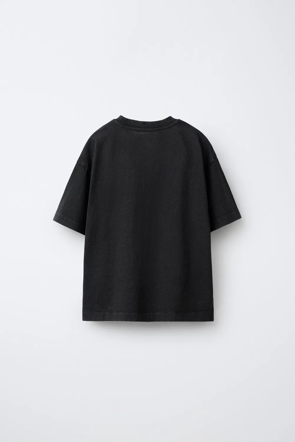 Футболка JENNIE RUBY с эффектом выцветания ZARA, Anthracite Grey — фото 2