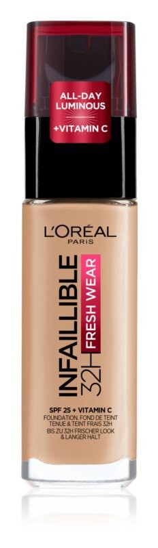 

Жидкая основа длительного действия L’Oréal Paris Infaillible 32H Fresh Wear, оттенок 140 гolden Beige 30 мл