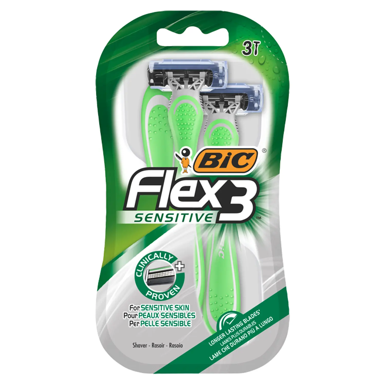 

Bic Flex3 Sensitive бритвы, 3 шт/1 упаковка