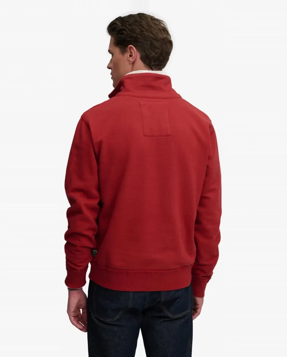 Мужская свитшот с полумолнией Vintage Athletic Superdry, Rojo — фото 2