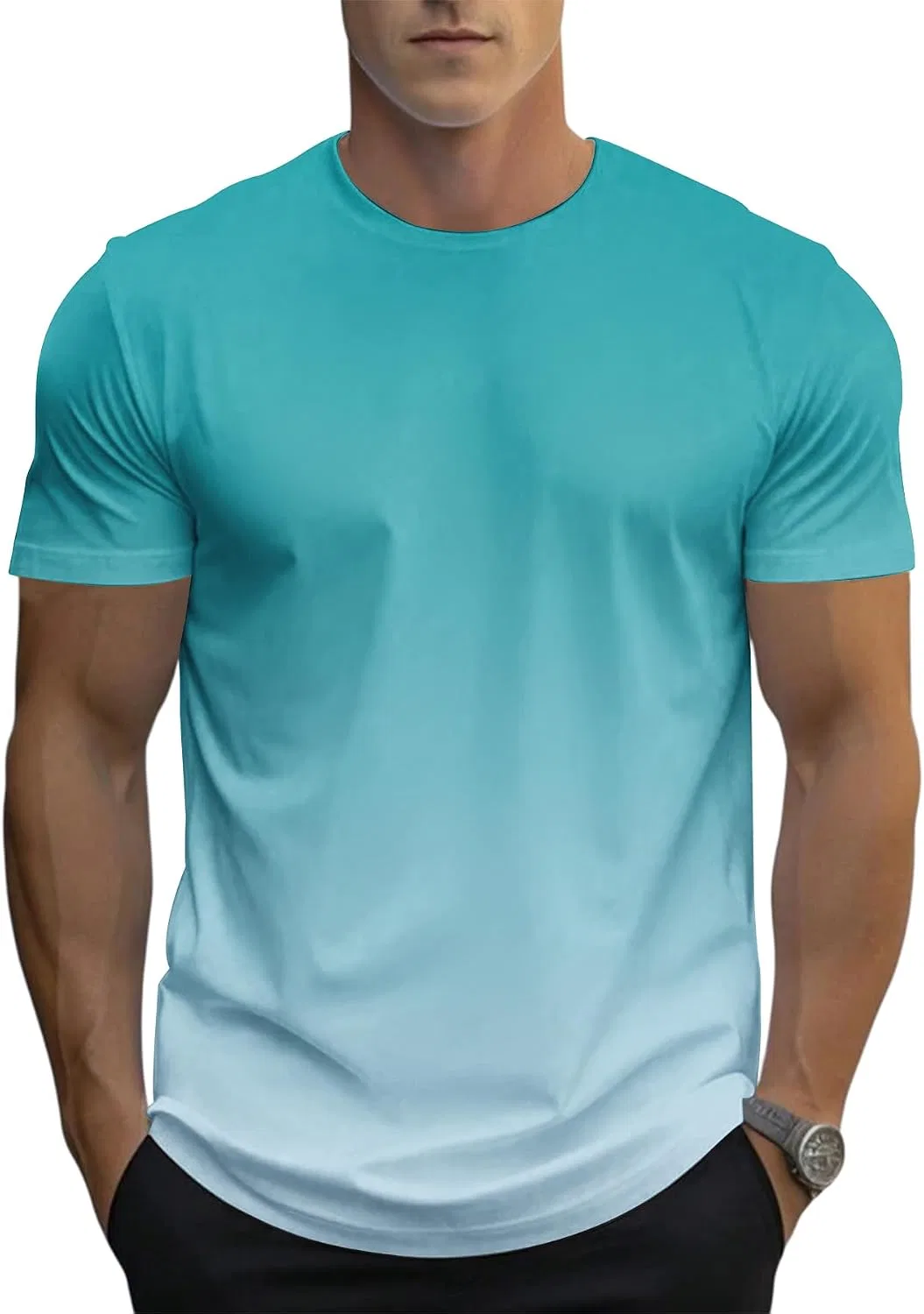 Мужская футболка с градиентом Men's Gradient T-shirt, Gradient Color3