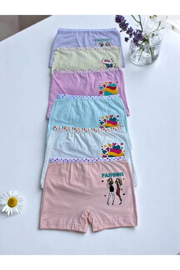 Детские боксеры для мальчиков с принтом 6 шт Kossiga, Pastel Colors