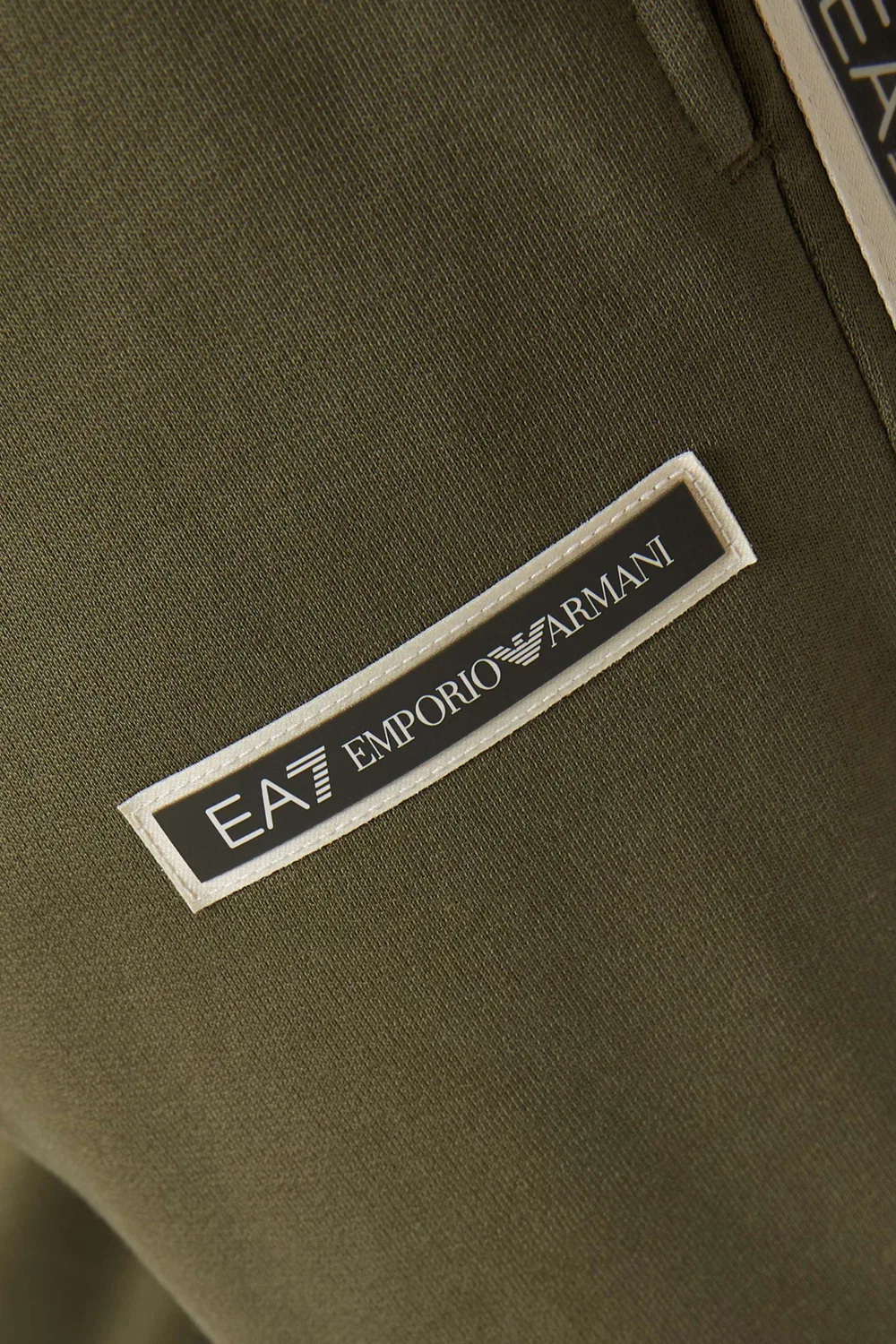 Брюки спортивные с логотипом Emporio Armani, зеленый — фото 4