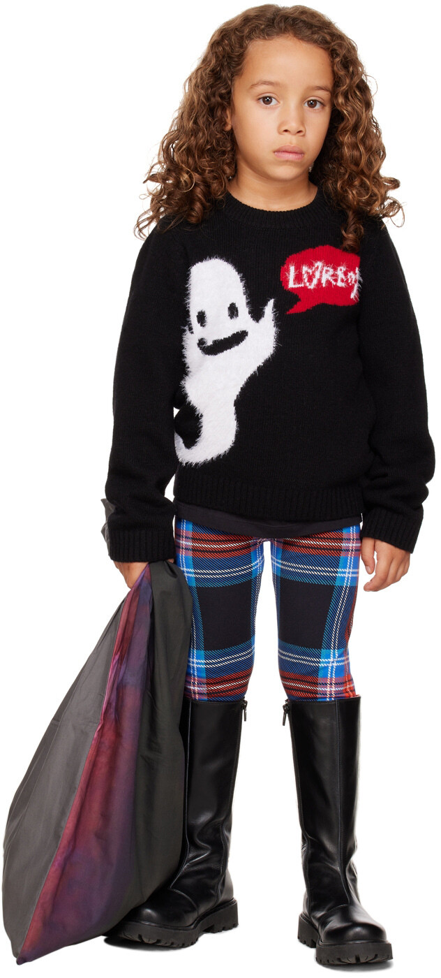 

Детский черный свитер SSENSE Exclusive Loverboy Charles Jeffrey Loverboy