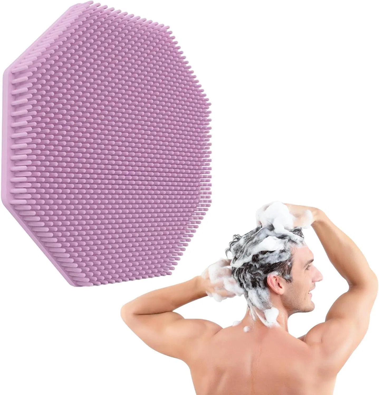 Силиконовая щетка для душа, Generisch, 50 г, Rose