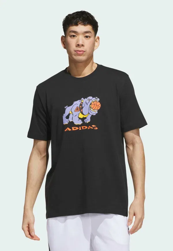 Футболка с принтом "Dawg in em t" Adidas Performance, черный