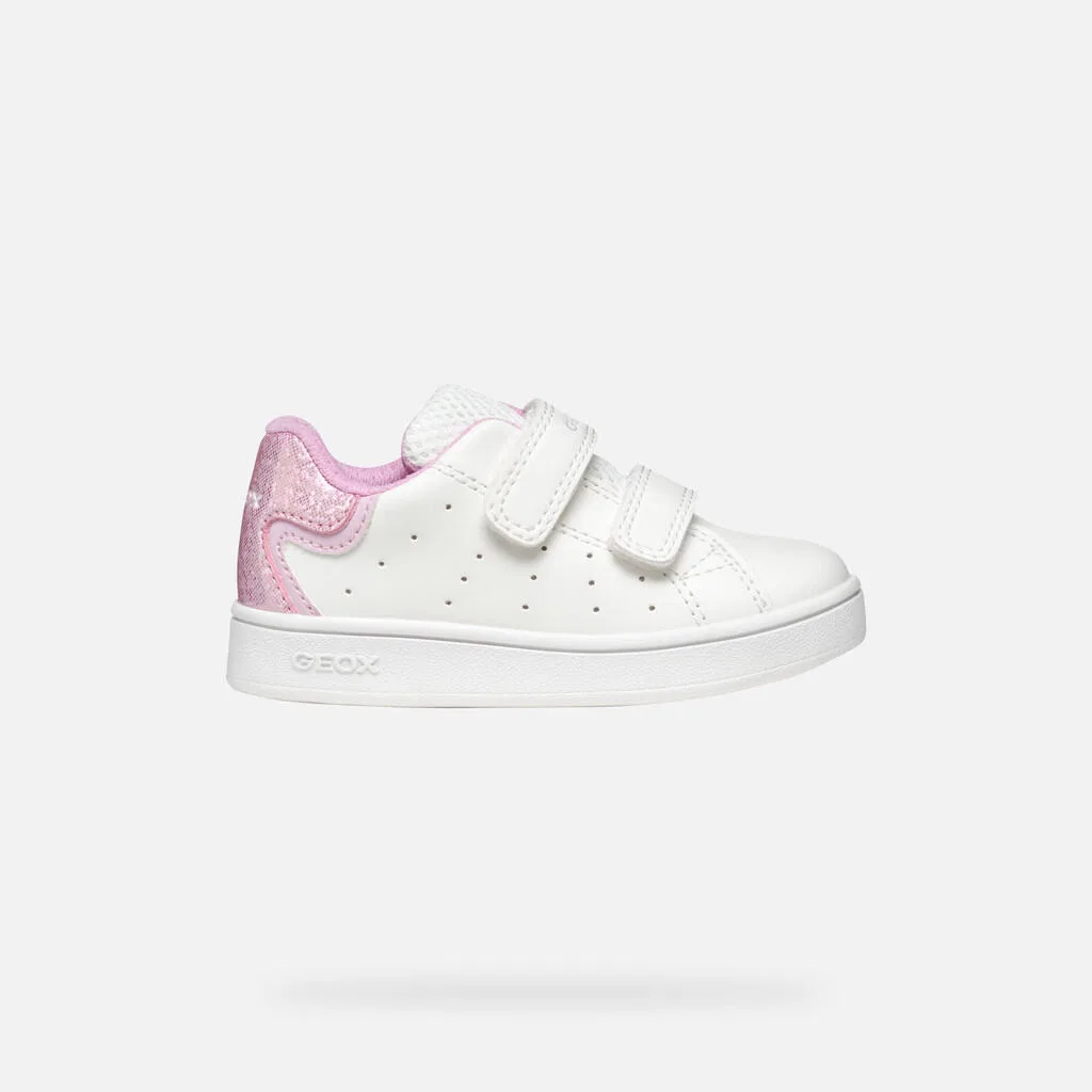 Детские кроссовки для девочек B Eclyper Girl Geox, Weiß Rosa — фото 2