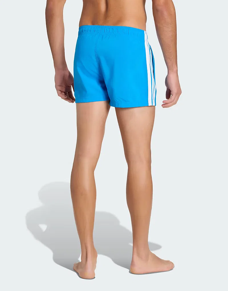 Плавки Adidas Performance с тремя полосками, 7,6 см, ярко-сине-белые — фото 4