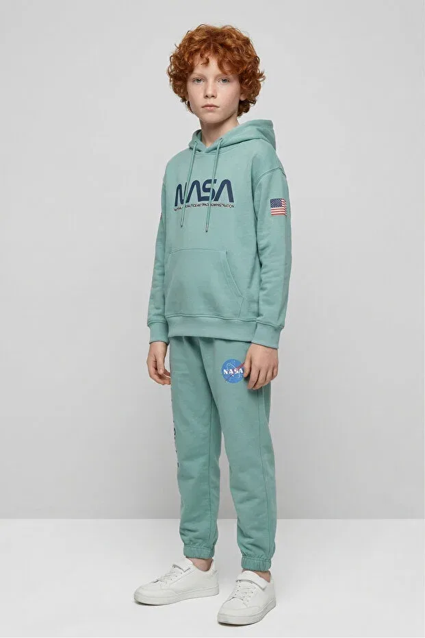 Детский спортивный комплект для мальчиков с принтом Hooded Sports Tracksuit Set Black One, Call — фото 4