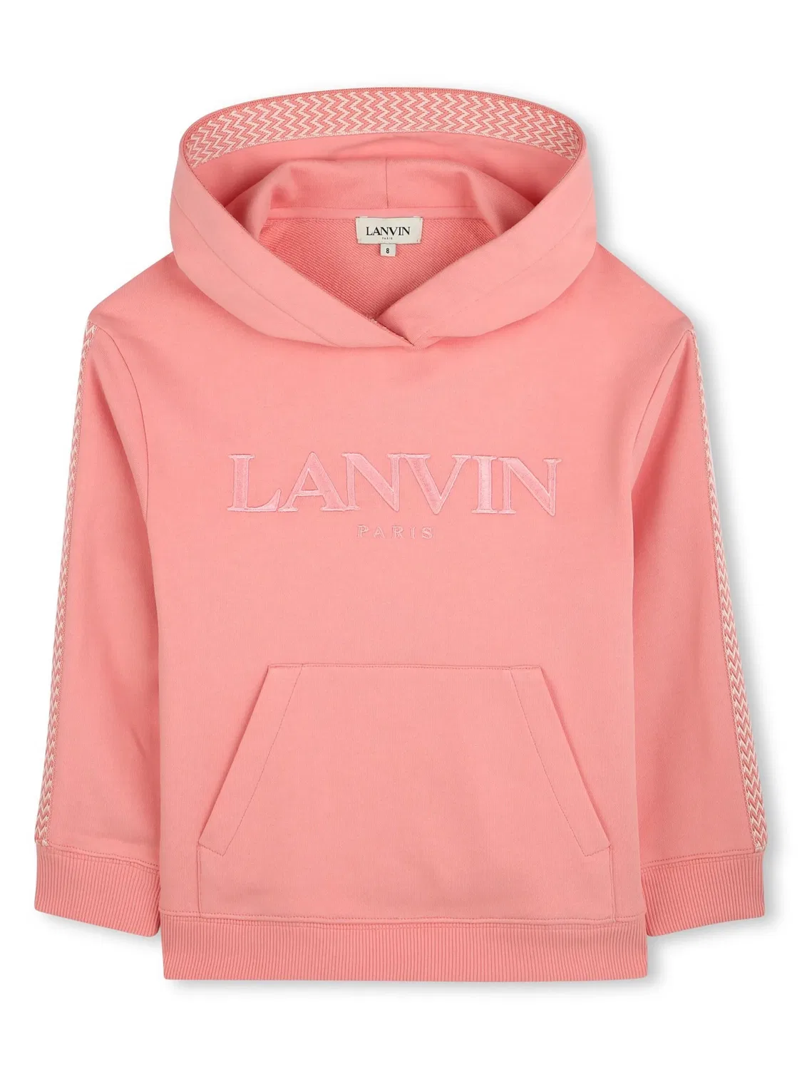 Худи с вышитым логотипом Lanvin, цвет «жевательной резинки»