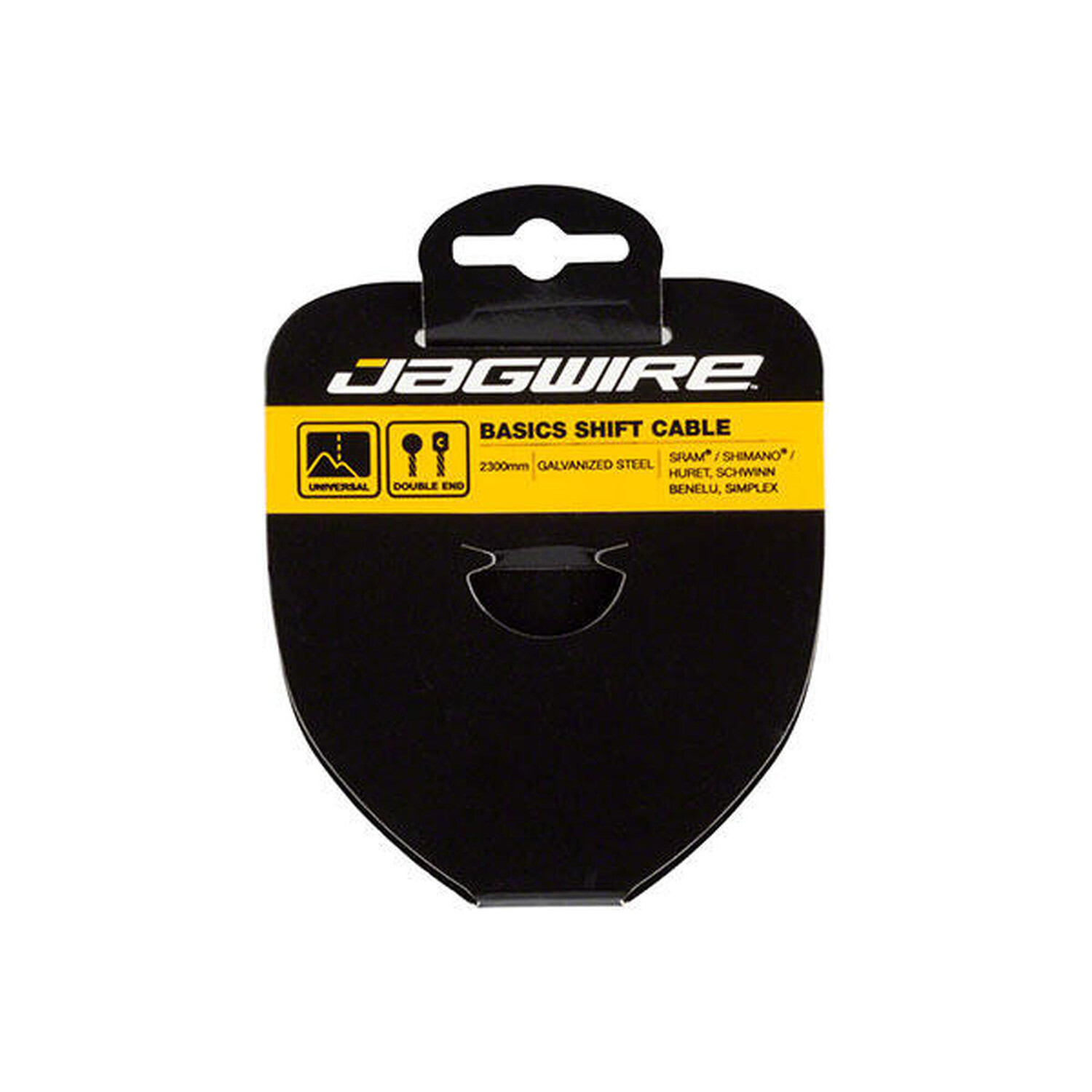 

Трос переключения передач Jagwire Basics 1.2X2300 мм двухсторонний Campagnolo/Huret, Schwinn, Be, серебристый / черный / черный