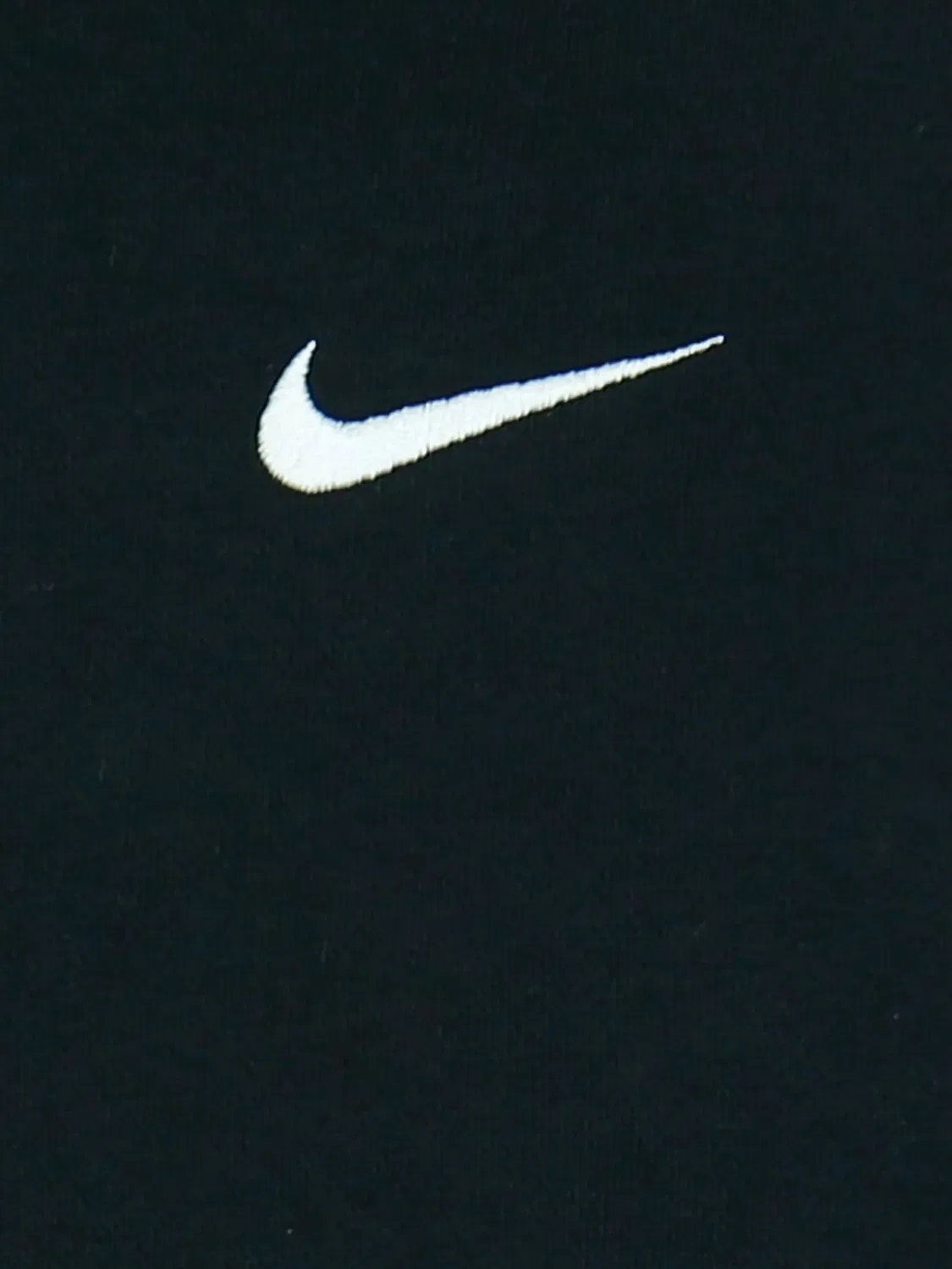 Свитер с логотипом из хлопкового микса Nike, черный — фото 2