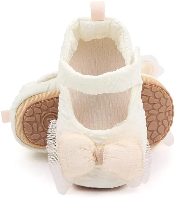 Детские туфли Мэри Джейн для девочек с мягкой подошвой Purepips, Beige — фото 2