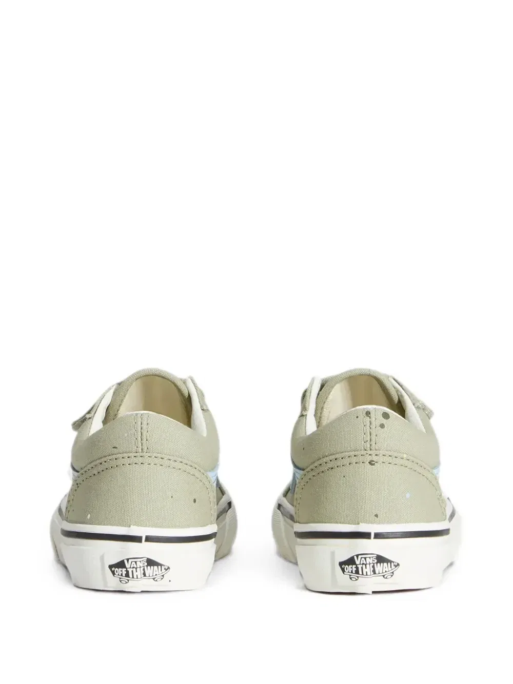 Кроссовки Old Skool с липучками Vans Kids, зеленый — фото 3