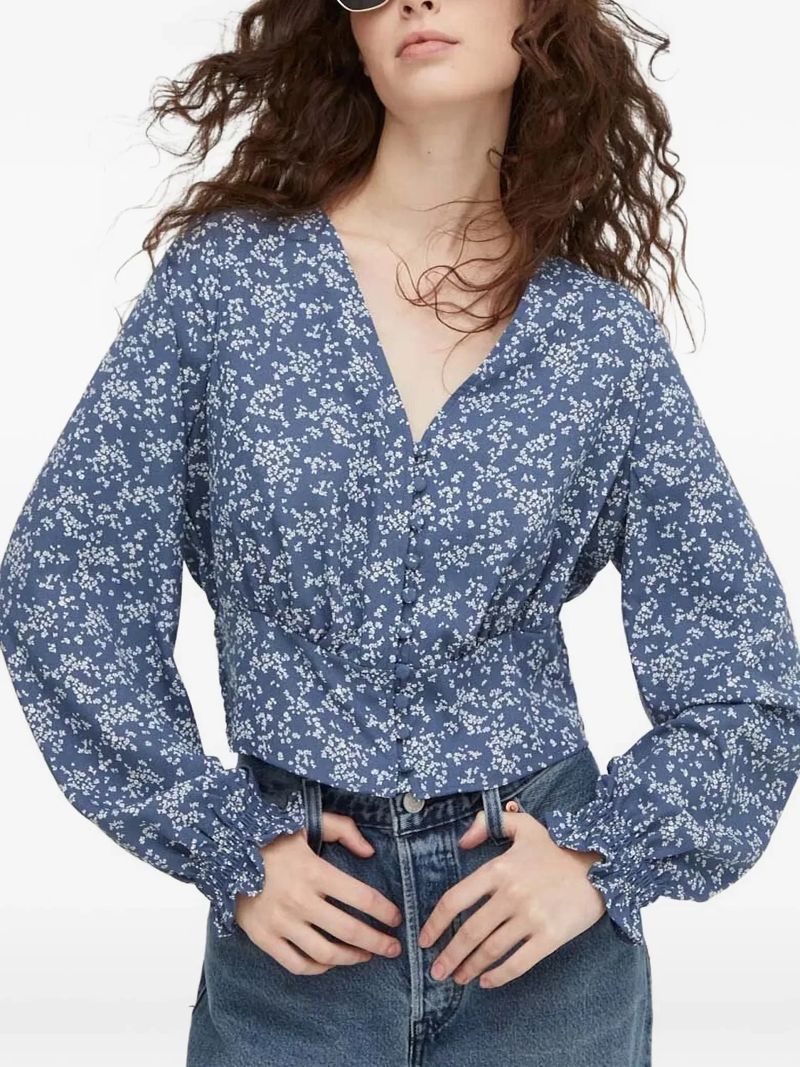 Блузка Tamara с цветочным принтом Levi's, синий
