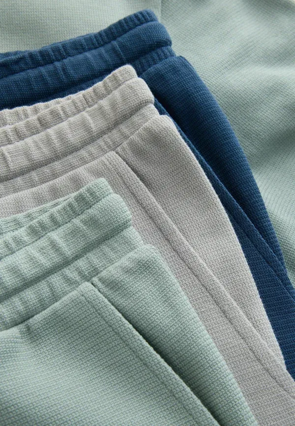 Комплект из поло и шорт Regular Fit, 3 шт. спортивные штаны Next, Green, Grey, синий/зеленый/серый — фото 3