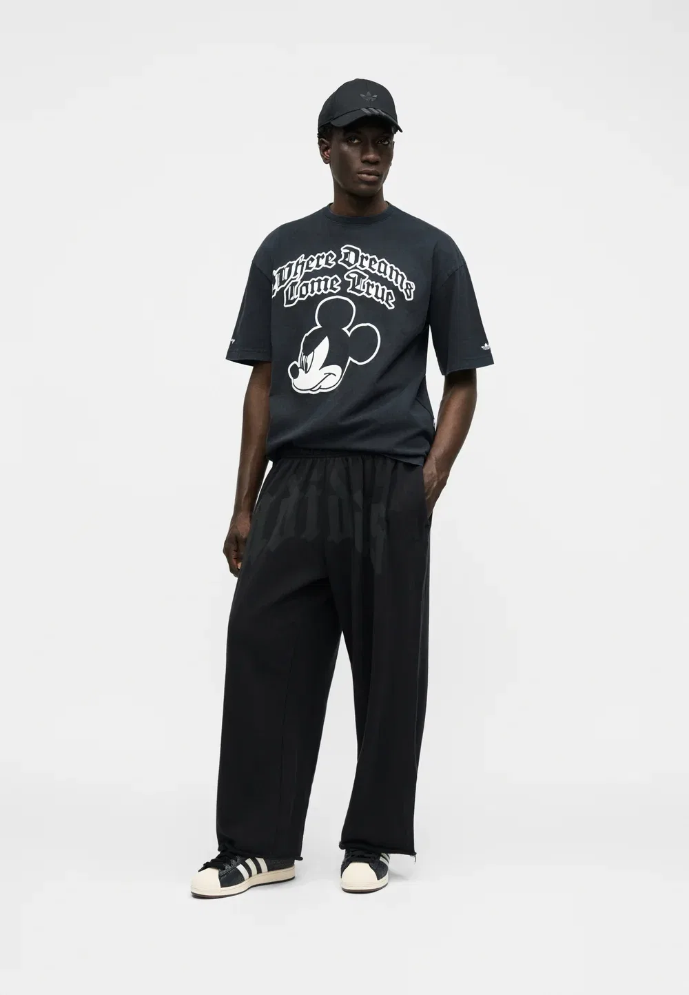 Футболка Disney унисекс - футболка с принтом Adidas Originals, Black — фото 3