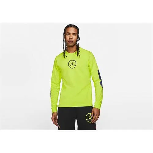 Мужская футболка с длинным рукавом Jordan Sport DNA HBR Nike, Цвет: GELB