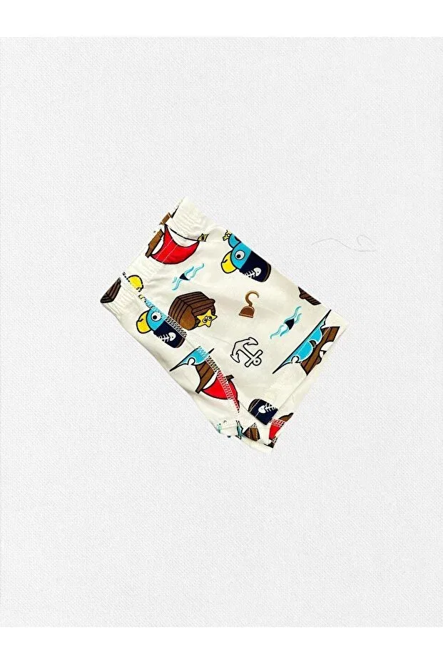 Детский комплект для мальчиков из хлопка Captain Parrot Elmas Kids, White — фото 4