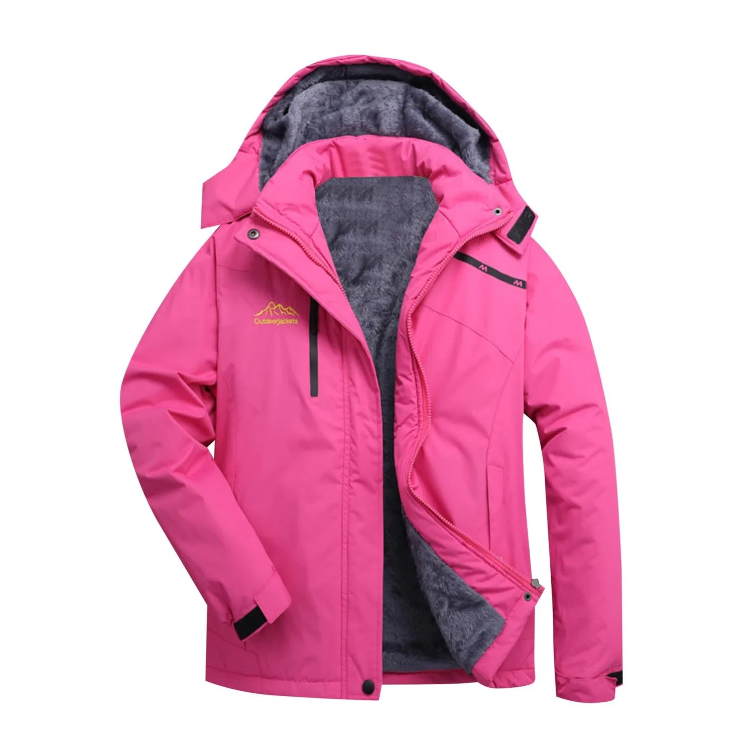 Женская куртка с флисовой подкладкой Ski Jackets, Rosa acceso — фото 2