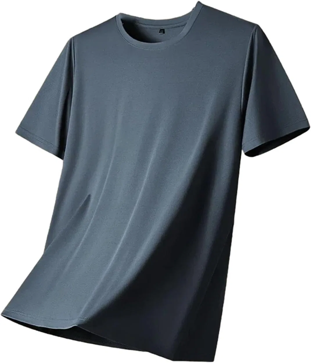 Мужская футболка с коротким рукавом из шелка Casual, Iron Gray