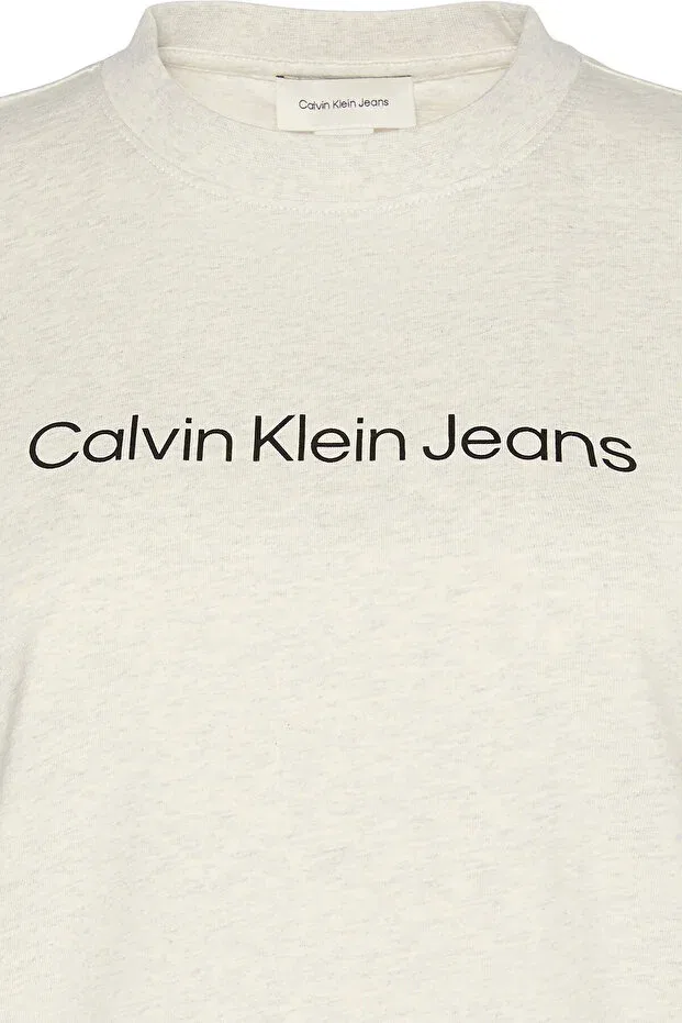 Женская футболка хлопковая Calvin Klein, Gray — фото 4