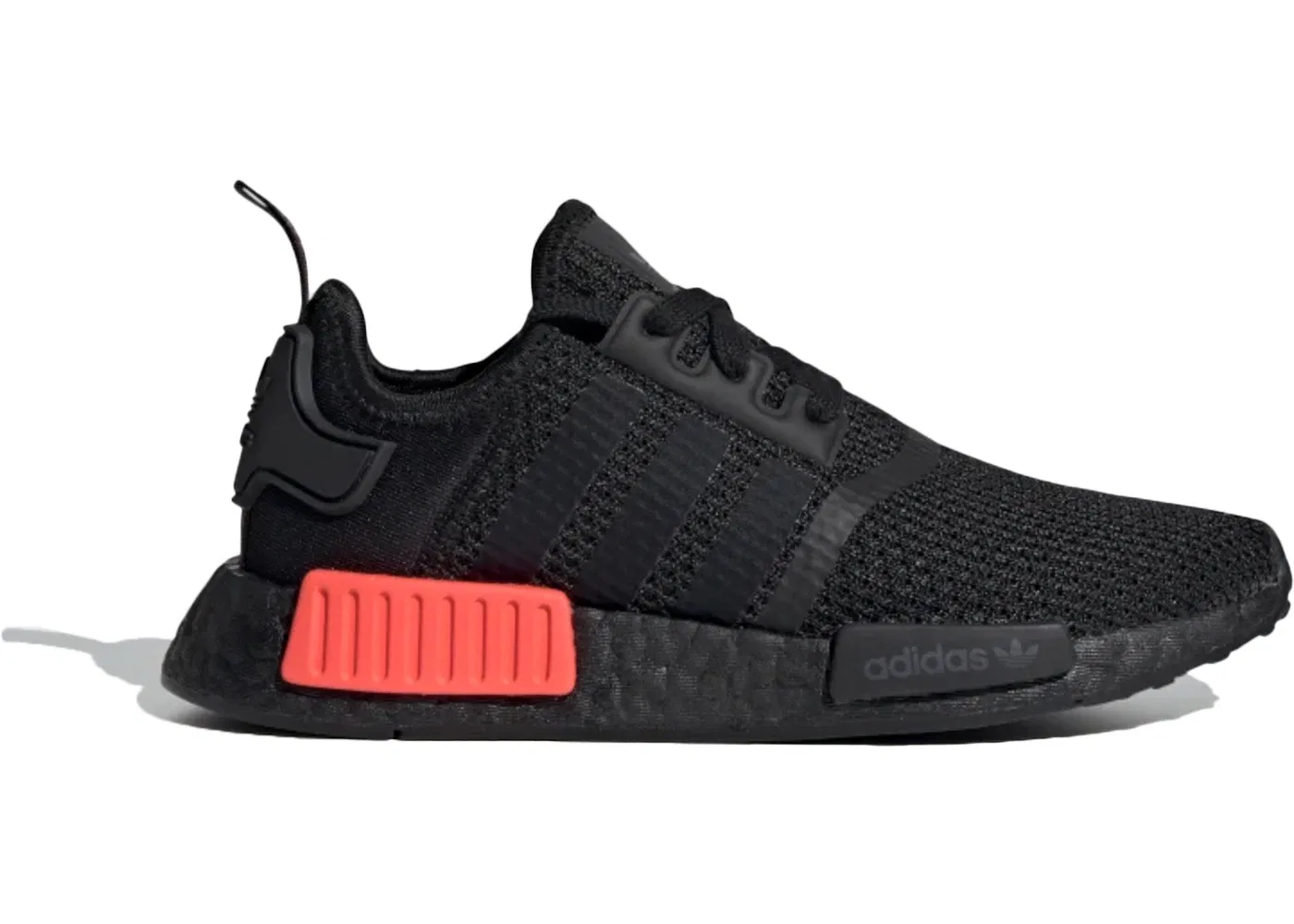 Детские кроссовки Lifestyle с принтом Adidas NMD R1 V2 Adidas, Core Black Core Black Solar Red