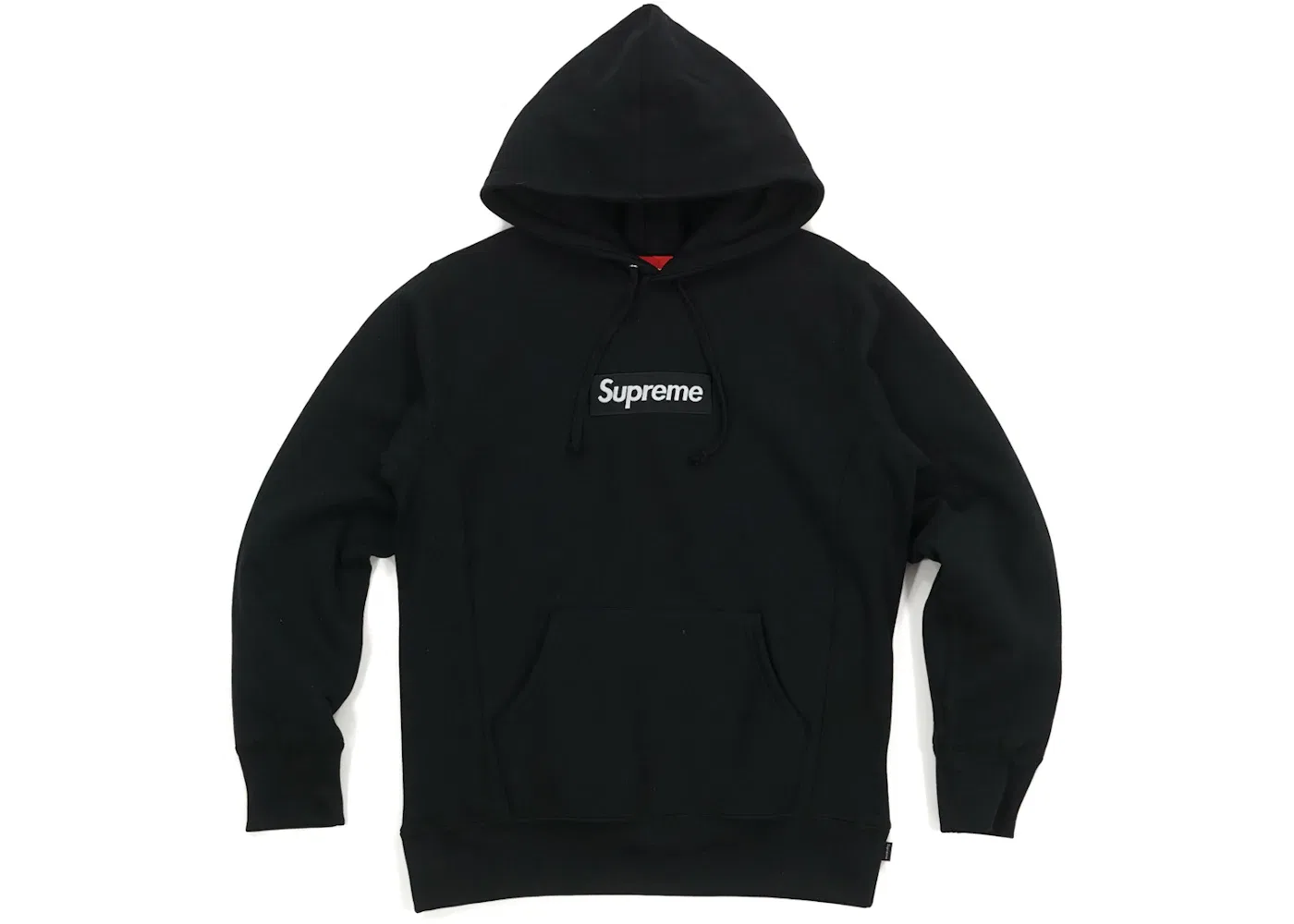 Мужской худи с принтом Box Logo Supreme, Черный