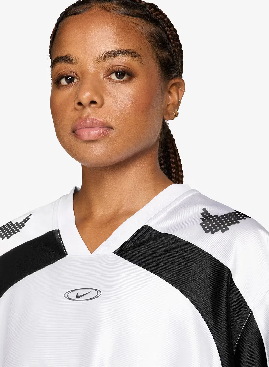 Джерси оверсайз с принтом Street graphic jersey Nike, белый — фото 3