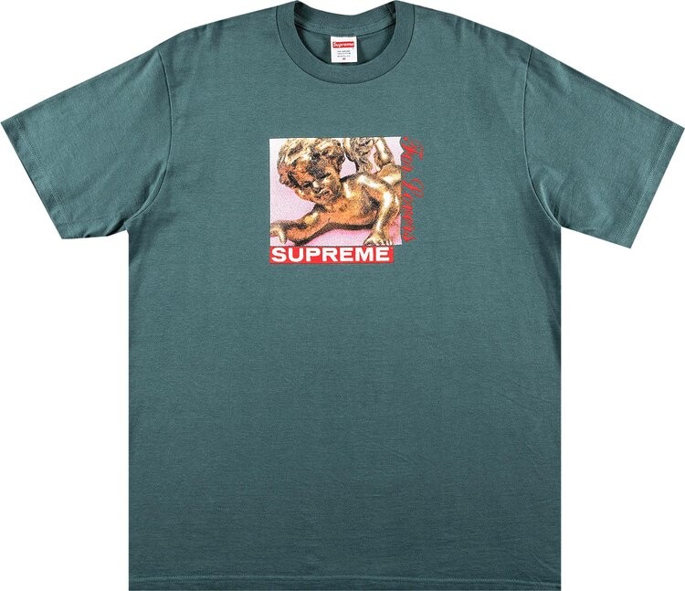 

Футболка Supreme Lovers Tee 'Dark Teal', бирюзовый, Зеленый, Футболка Supreme Lovers Tee 'Dark Teal', бирюзовый