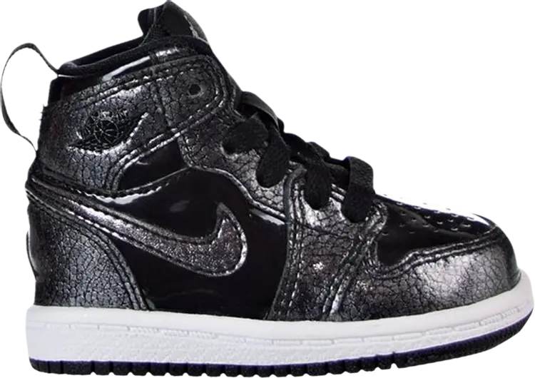 

Кроссовки Air Jordan 1 Retro High BT Black Patent, черный
