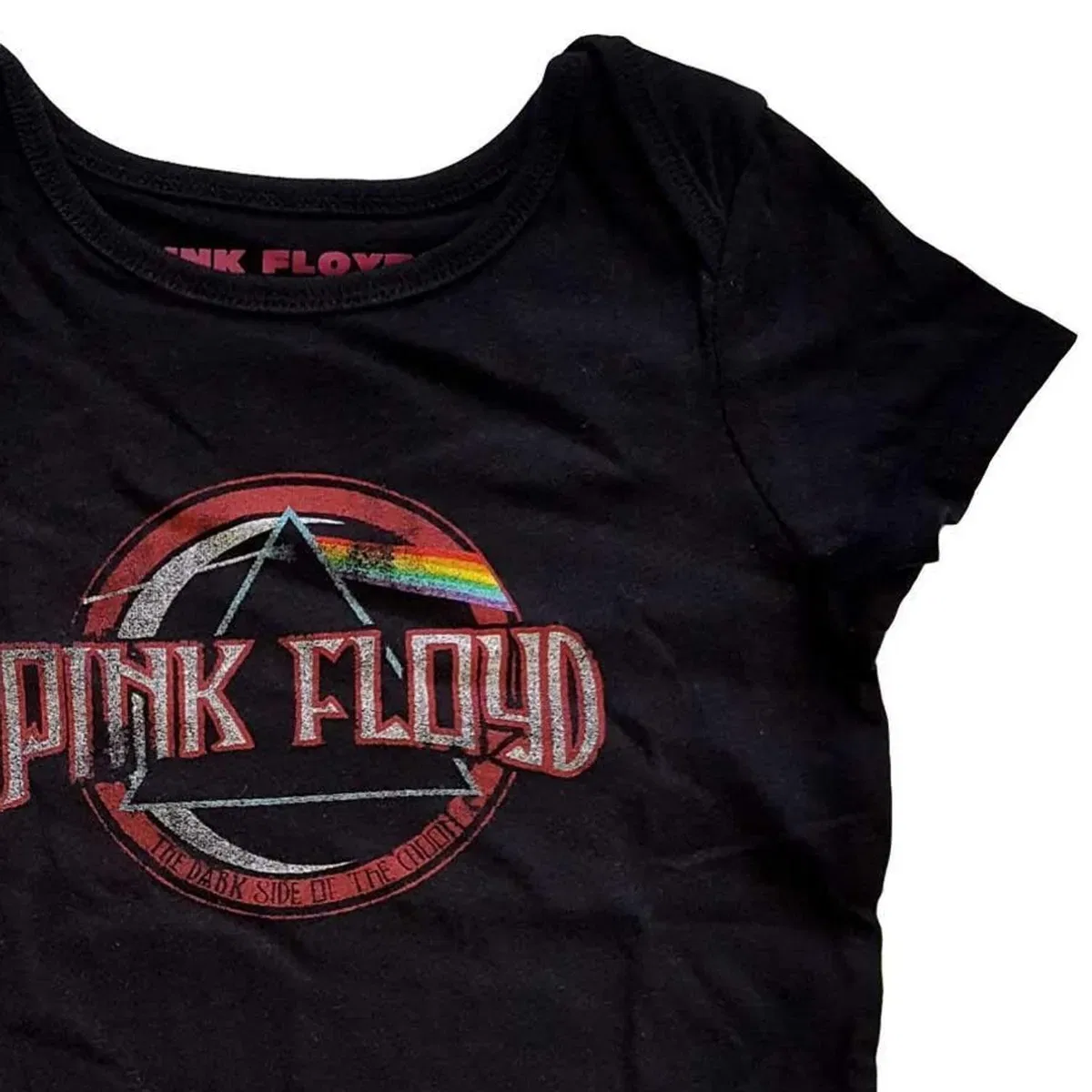 Футболка с принтом Dark Side of the Moon Vintage Grow, Pink Floyd, Black — фото 2