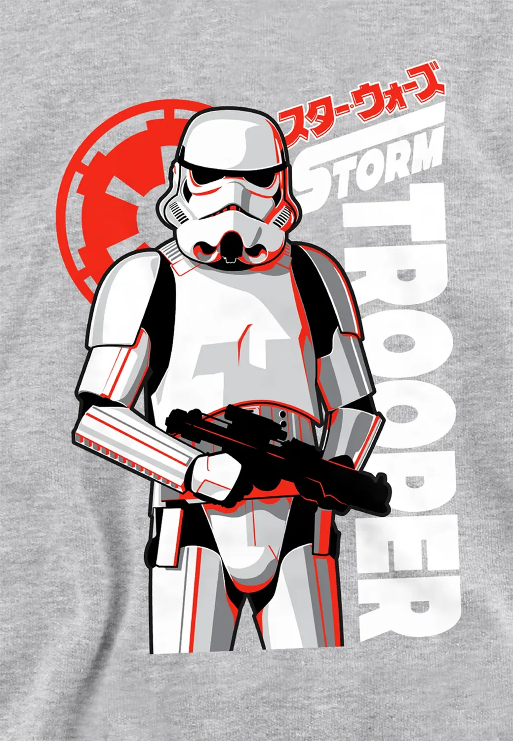 Детский худи с принтом Star Wars Stormtrooper Manga Disney, Grey — фото 2