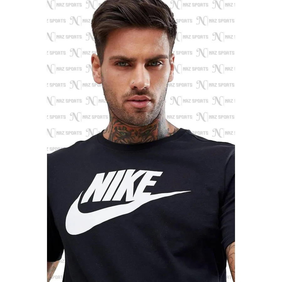 Футболка спортивная с коротким рукавом Nike Sportswear Club, Черный — фото 3