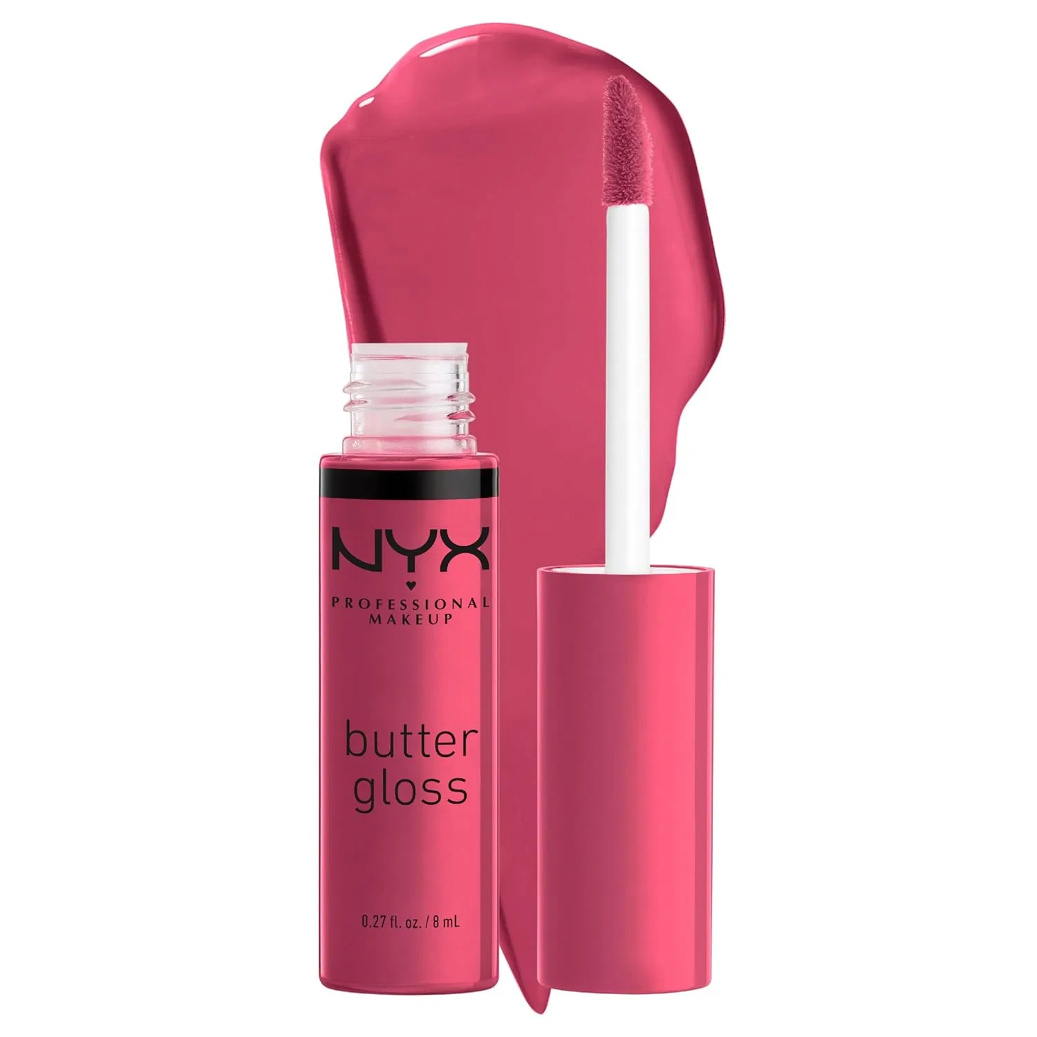Блеск для губ Buttery Soft, стойкий, NYX PROFESSIONAL MAKEUP, 7.65 г, Pink