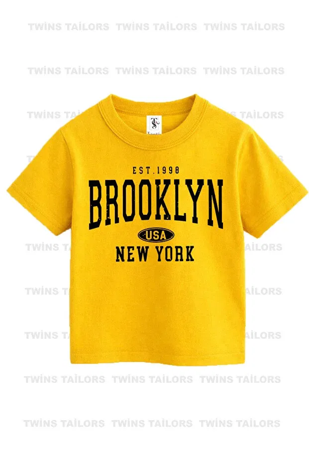 Детский комплект футболок для мальчиков с принтом Teddy bear printed Twins Tailors, Yellow — фото 2