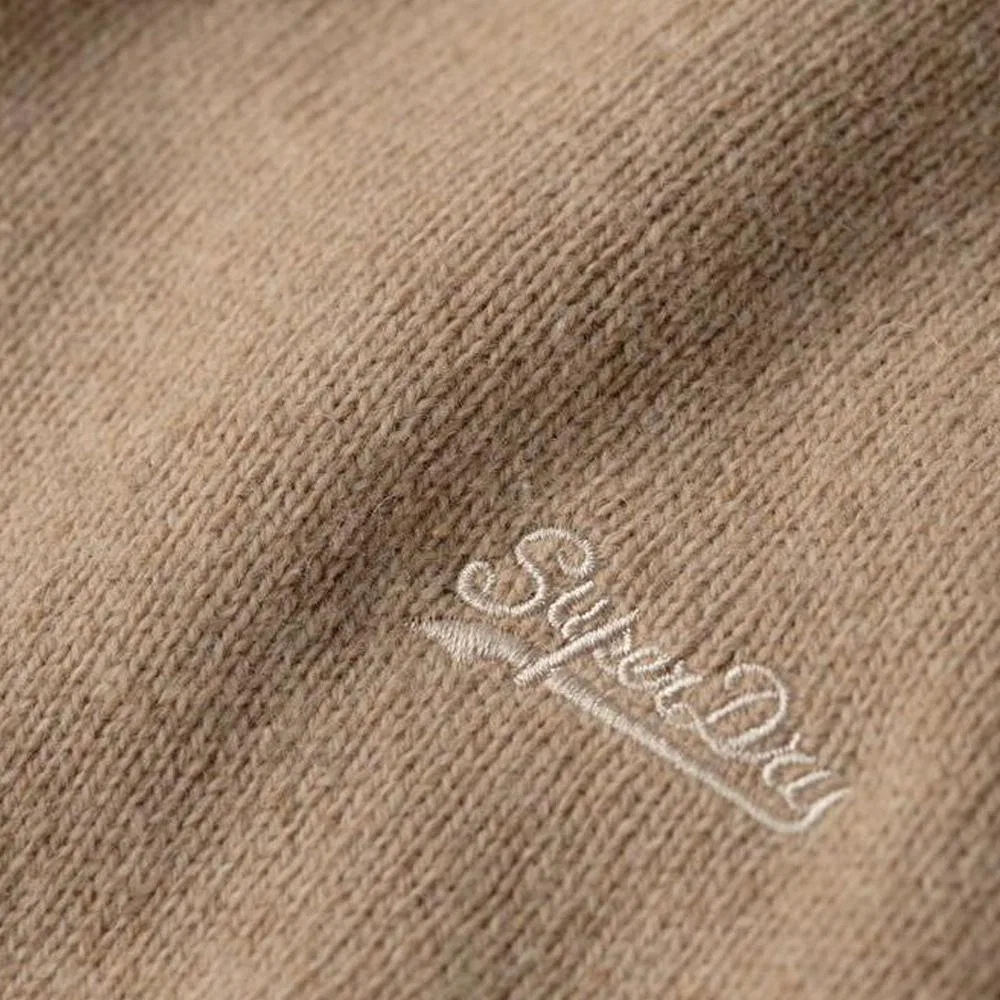 Мужской пуловер с V-образным вырезом Essential Superdry, Beige — фото 3