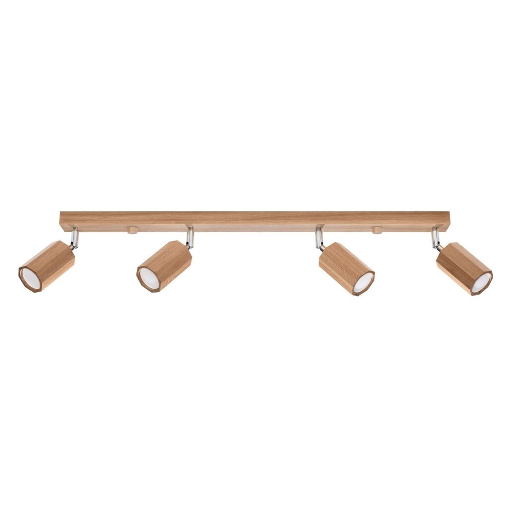 

Потолочный светильник ZEKE 4 дуб 4xGU10 40Вт дерево 20x5x80см Sollux Lighting